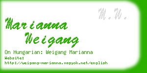 marianna weigang business card